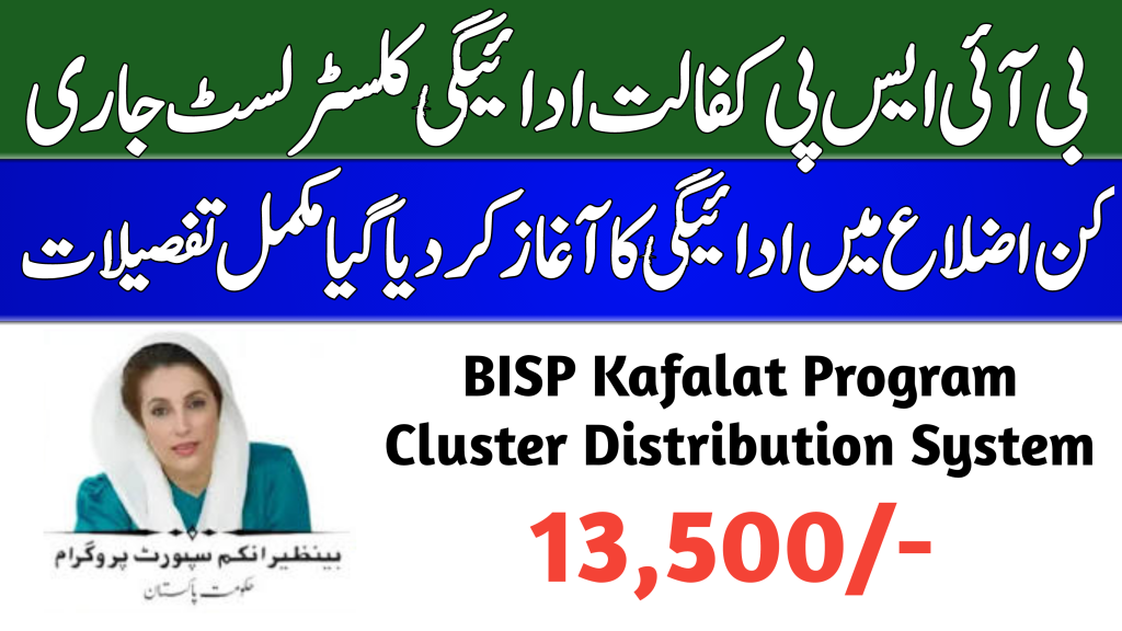BISP Kafalat Program Cluster Distribution System