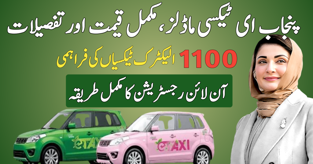 CM Punjab E Taxi Models